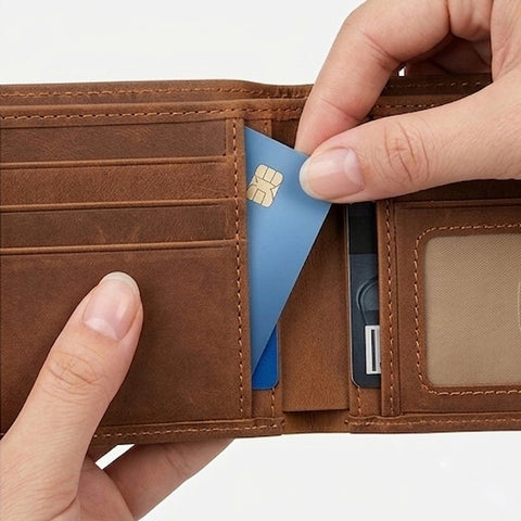 Men's Leather Wallet - Brown