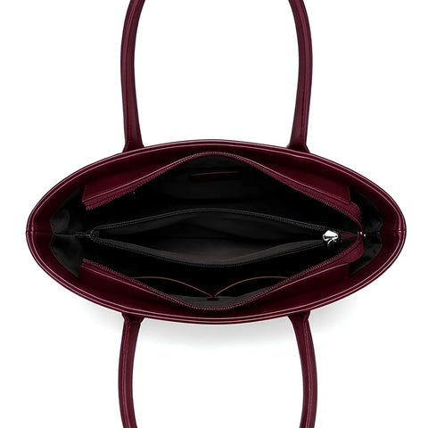 Julie Ribbon Maroon Tote Bag for Women