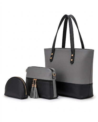 Grace 3 Pcs - Grey / Black