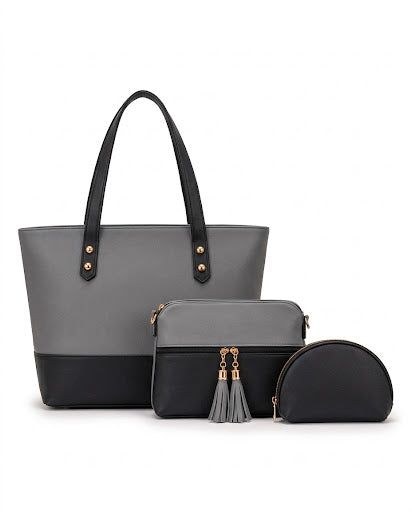 Grace 3 Pcs - Grey / Black