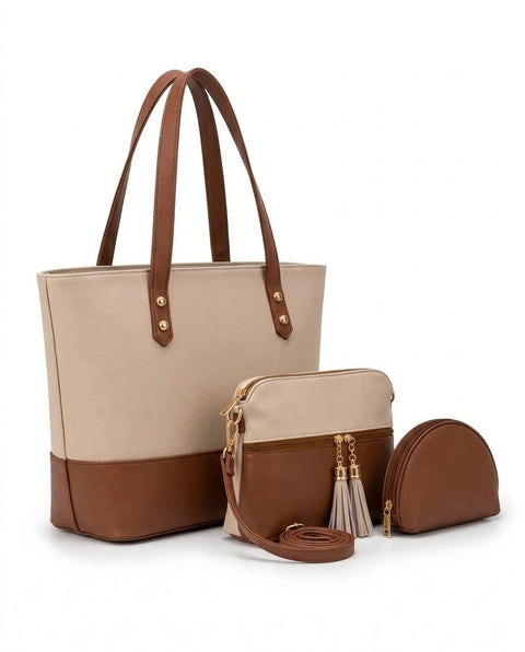 Grace 3 Pcs - Beige / Brown
