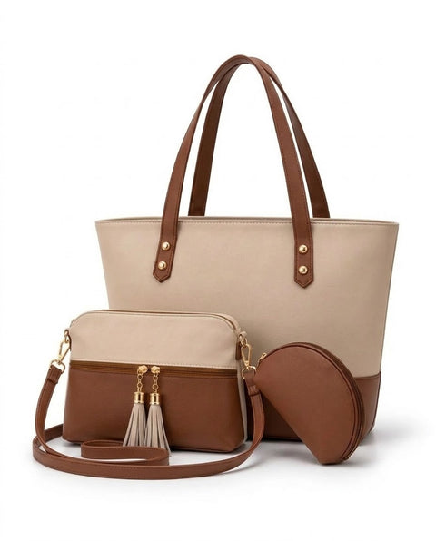 Grace 3 Pcs - Beige / Brown
