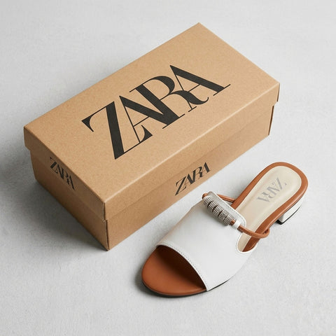 Nina Sandal - White