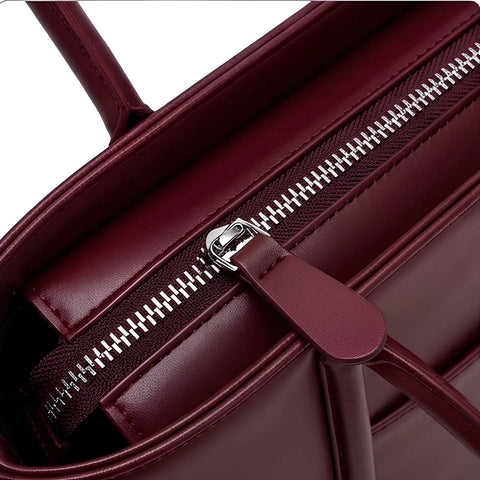 Julie Ribbon Maroon Tote Bag for Women