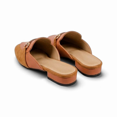 Horsebit Mules - Brown