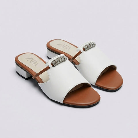 Nina Sandal - White
