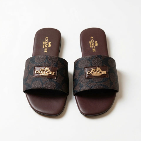 Coach Carriage Slide - Brown